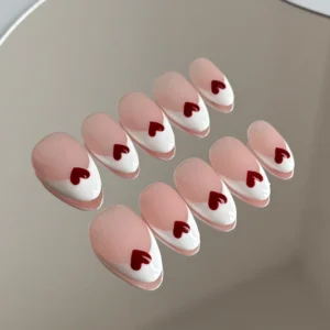VALENTINE'S DAY-3D TEN PIECES OF HANDCRAFTED PRESS ON NAIL